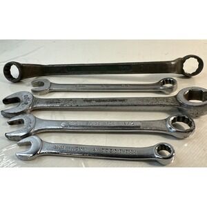 Lot Of 5 Assorted Brand Wrenches Great Neck Superrench K&D Huskey lectrolite